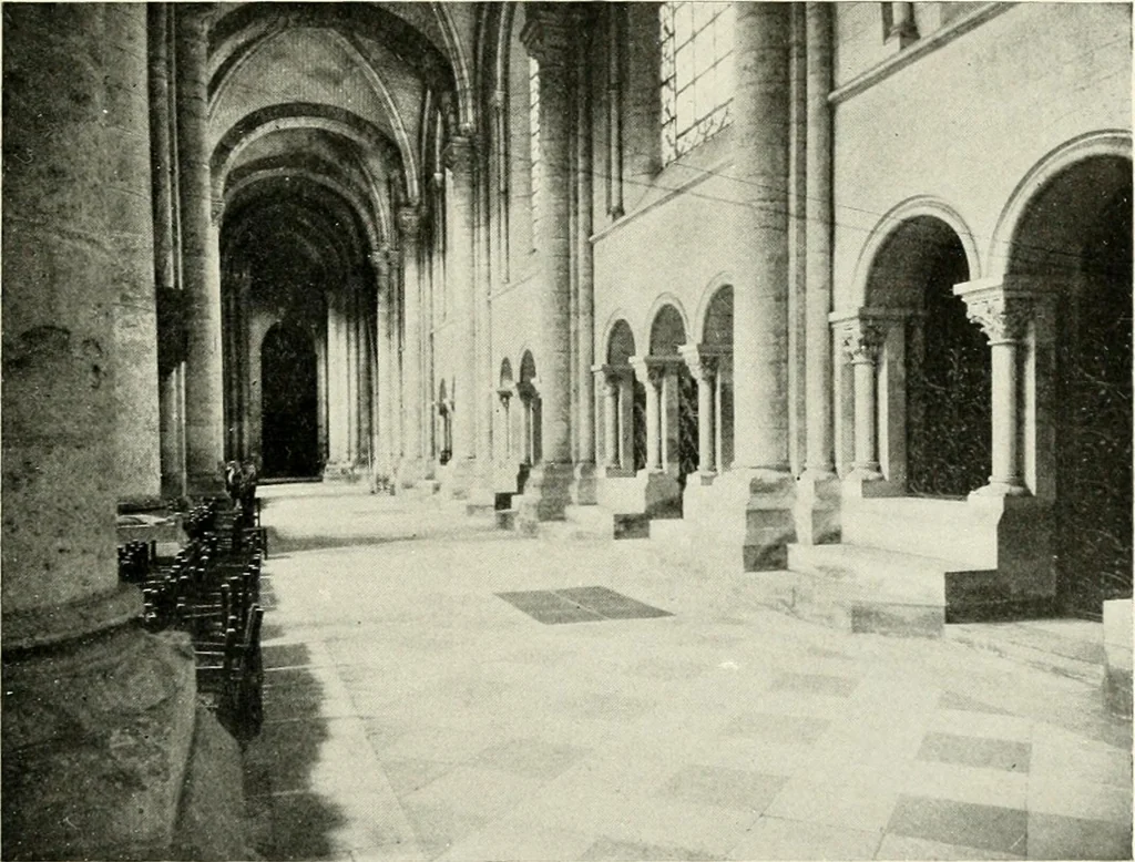 An illustration from Cathedrals and cloisters of the Isle de France : including Bourges, Troyes, Reims and Rouen, 1910, leaf 170