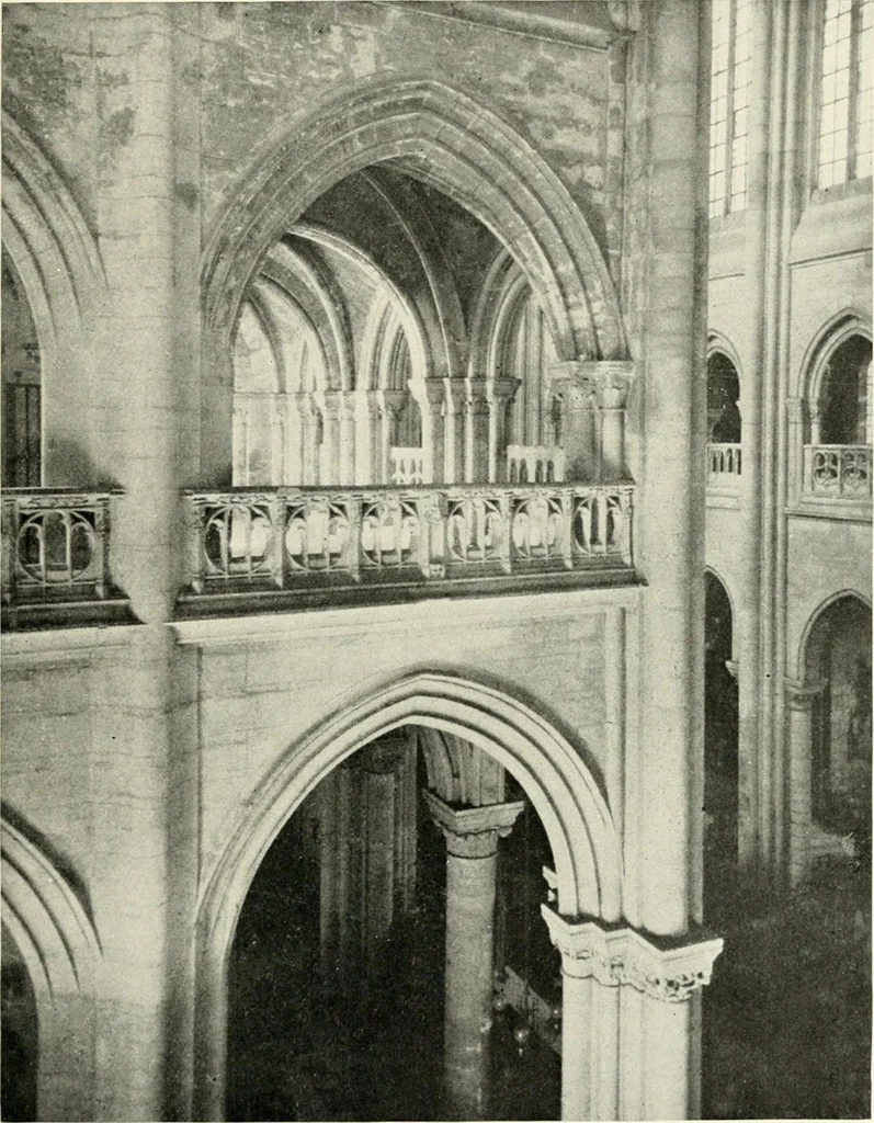An illustration from Cathedrals and cloisters of the Isle de France : including Bourges, Troyes, Reims and Rouen, 1910, leaf 200