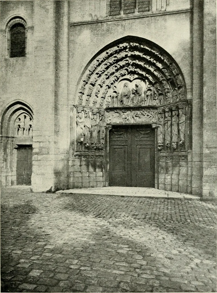 An illustration from Cathedrals and cloisters of the Isle de France : including Bourges, Troyes, Reims and Rouen, 1910, leaf 204