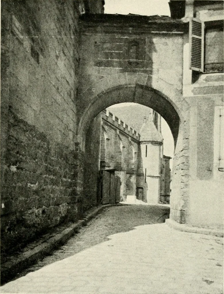 An illustration from Cathedrals and cloisters of the Isle de France : including Bourges, Troyes, Reims and Rouen, 1910, leaf 212