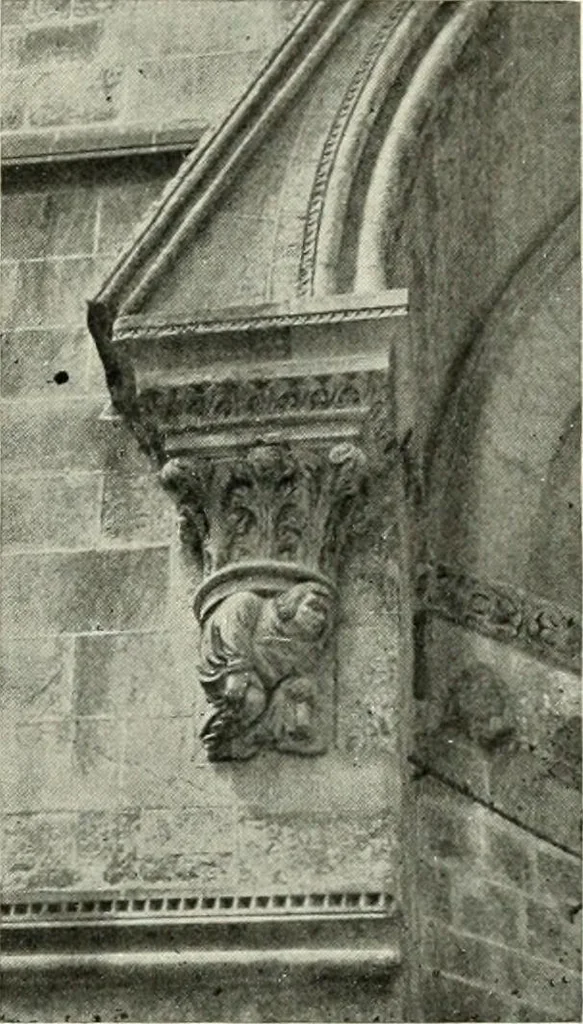 An illustration from Cathedrals and cloisters of the Isle de France : including Bourges, Troyes, Reims and Rouen, 1910, leaf 222
