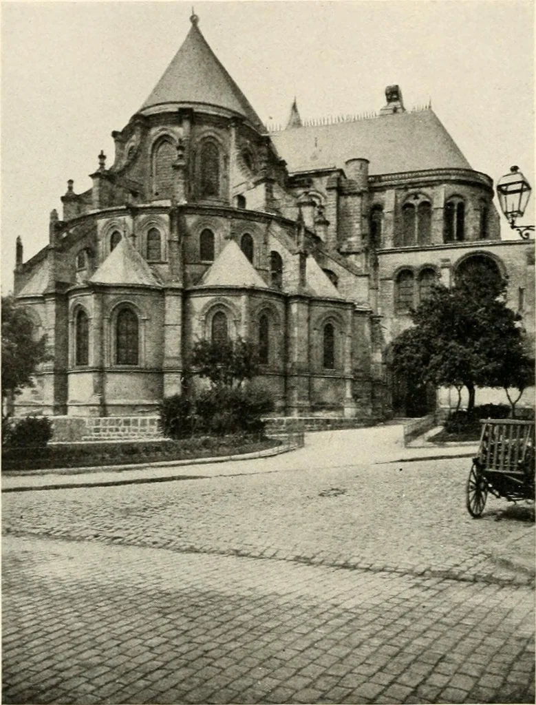 An illustration from Cathedrals and cloisters of the Isle de France : including Bourges, Troyes, Reims and Rouen, 1910, leaf 223