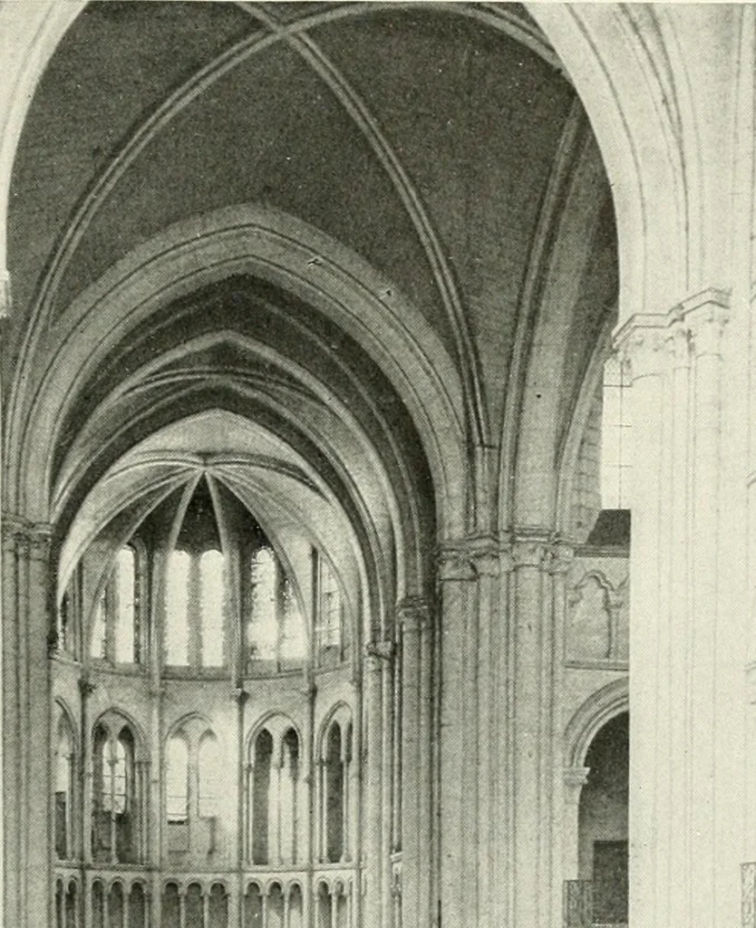 An illustration from Cathedrals and cloisters of the Isle de France : including Bourges, Troyes, Reims and Rouen, 1910, leaf 224