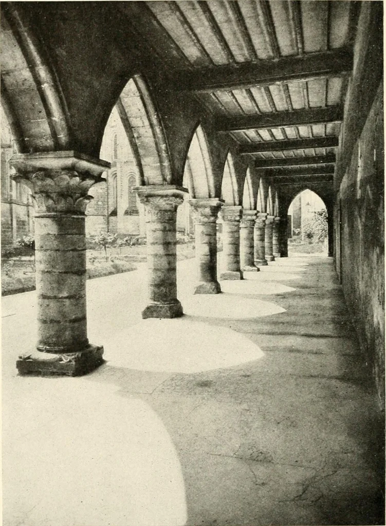 An illustration from Cathedrals and cloisters of the Isle de France : including Bourges, Troyes, Reims and Rouen, 1910, leaf 249