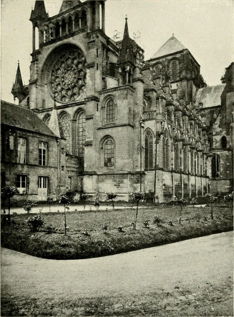 An illustration from Cathedrals and cloisters of the Isle de France : including Bourges, Troyes, Reims and Rouen, 1910, leaf 258