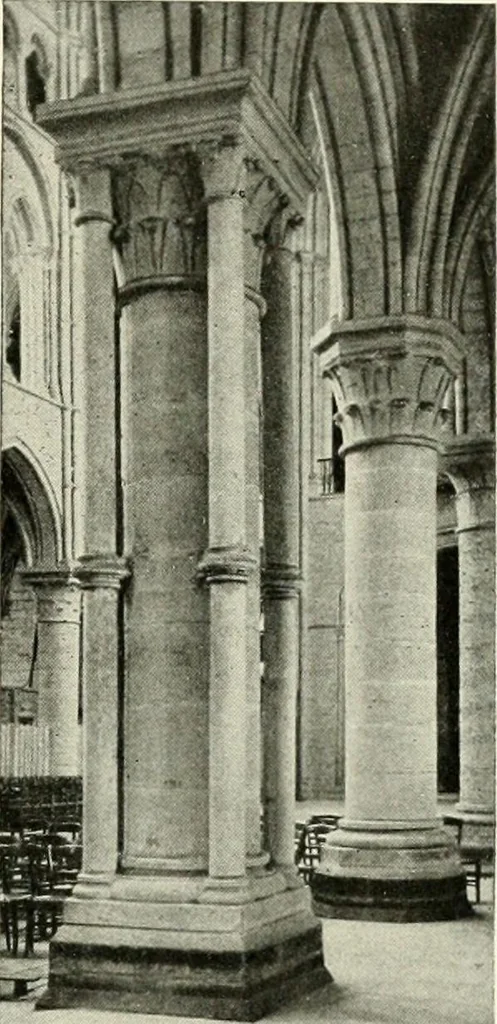 An illustration from Cathedrals and cloisters of the Isle de France : including Bourges, Troyes, Reims and Rouen, 1910, leaf 266