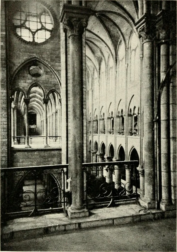 An illustration from Cathedrals and cloisters of the Isle de France : including Bourges, Troyes, Reims and Rouen, 1910, leaf 267