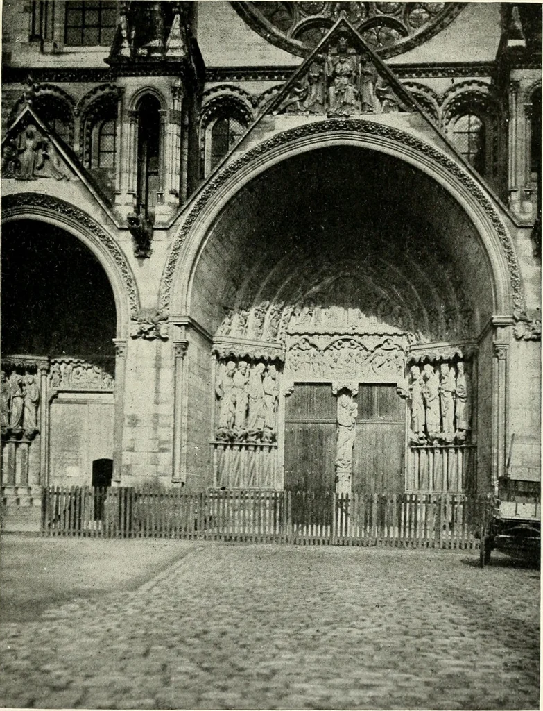 An illustration from Cathedrals and cloisters of the Isle de France : including Bourges, Troyes, Reims and Rouen, 1910, leaf 274
