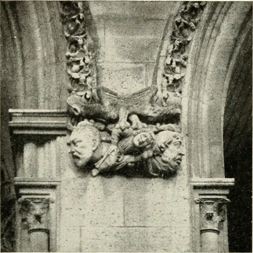 An illustration from Cathedrals and cloisters of the Isle de France : including Bourges, Troyes, Reims and Rouen, 1910, leaf 277