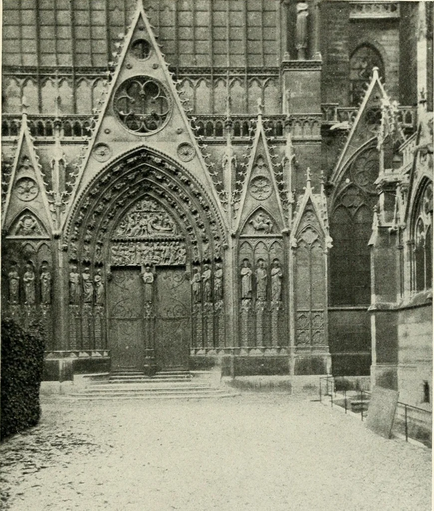 An illustration from Cathedrals and cloisters of the Isle de France : including Bourges, Troyes, Reims and Rouen, 1910, leaf 306