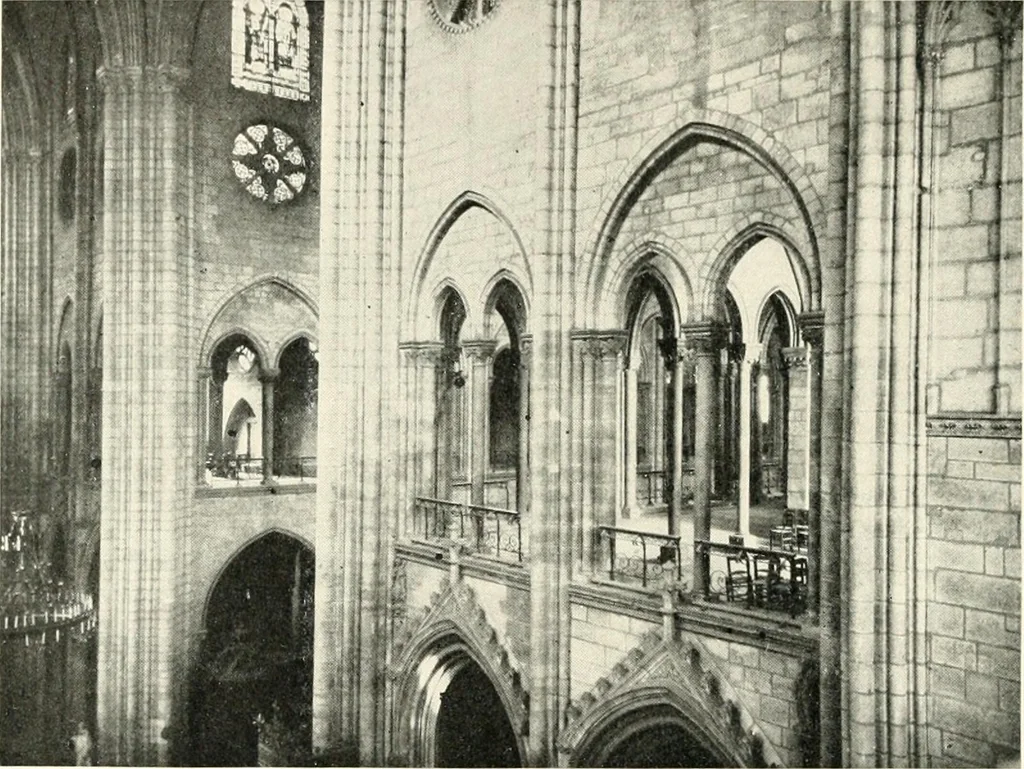 An illustration from Cathedrals and cloisters of the Isle de France : including Bourges, Troyes, Reims and Rouen, 1910, leaf 363