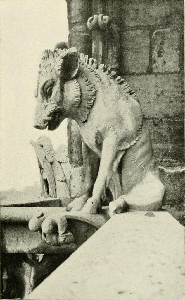 An illustration from Cathedrals and cloisters of the Isle de France : including Bourges, Troyes, Reims and Rouen, 1910, leaf 370
