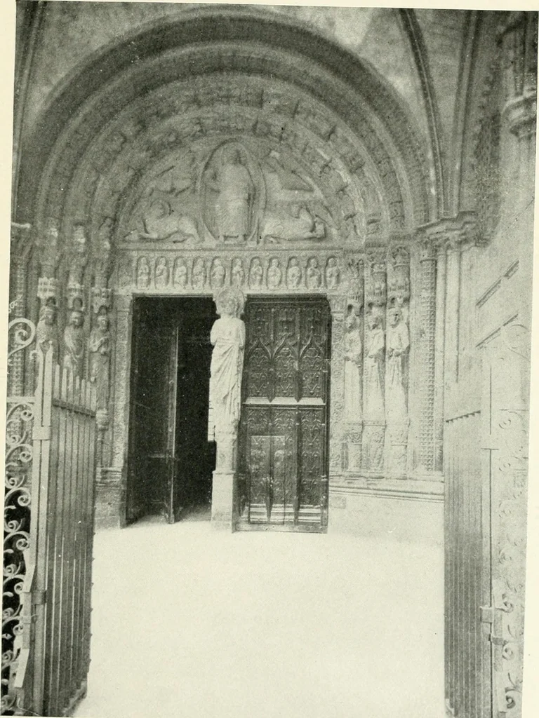 An illustration from Cathedrals and cloisters of the Isle de France : including Bourges, Troyes, Reims and Rouen, 1910, leaf 376