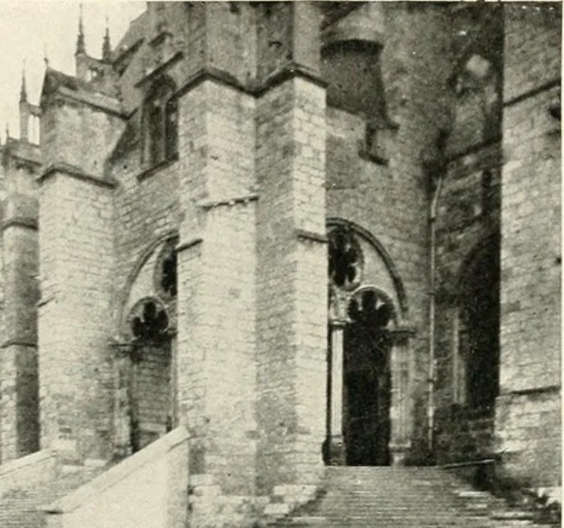 An illustration from Cathedrals and cloisters of the Isle de France : including Bourges, Troyes, Reims and Rouen, 1910, leaf 379