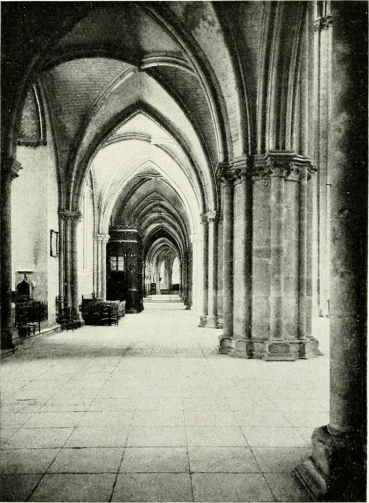 An illustration from Cathedrals and cloisters of the Isle de France : including Bourges, Troyes, Reims and Rouen, 1910, leaf 390