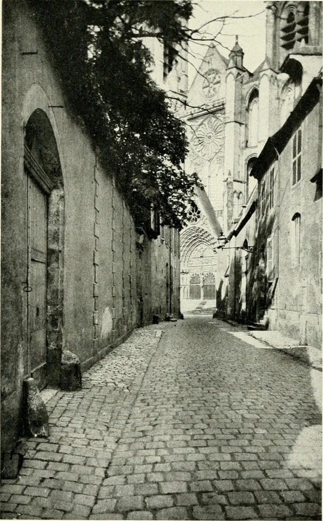 An illustration from Cathedrals and cloisters of the Isle de France : including Bourges, Troyes, Reims and Rouen, 1910, leaf 392