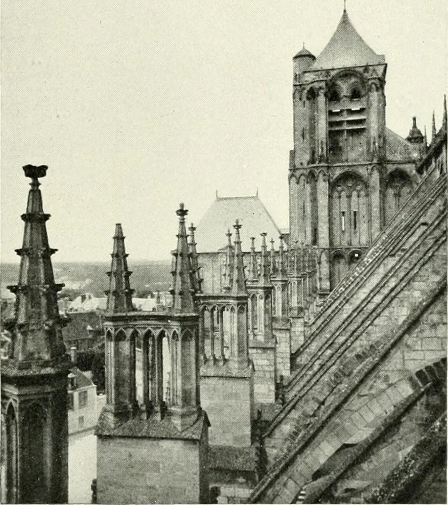 An illustration from Cathedrals and cloisters of the Isle de France : including Bourges, Troyes, Reims and Rouen, 1910, leaf 400