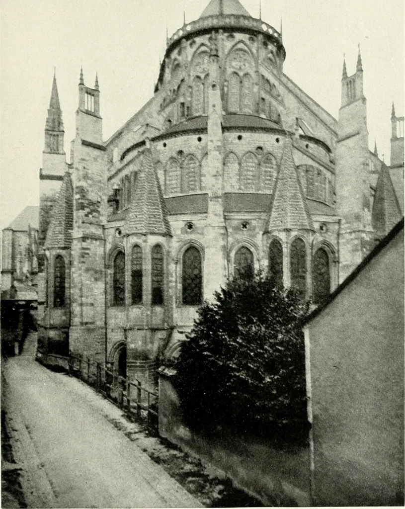 An illustration from Cathedrals and cloisters of the Isle de France : including Bourges, Troyes, Reims and Rouen, 1910, leaf 402