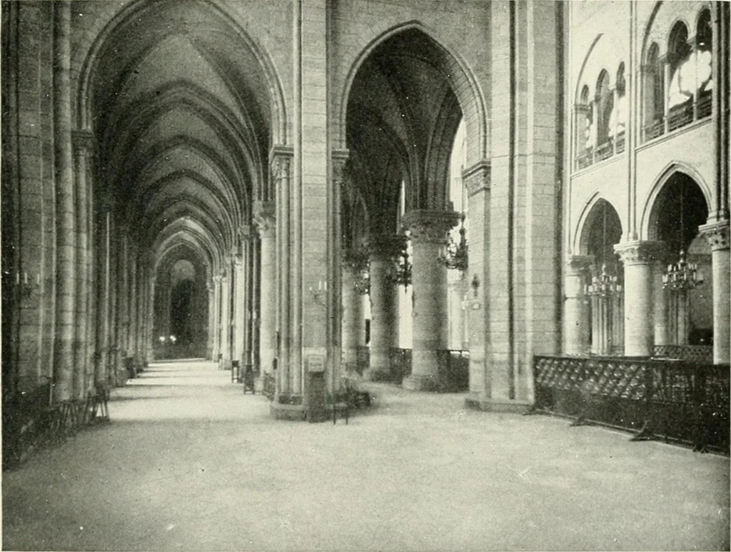 An illustration from Cathedrals and cloisters of the Isle de France : including Bourges, Troyes, Reims and Rouen, 1910, leaf 50
