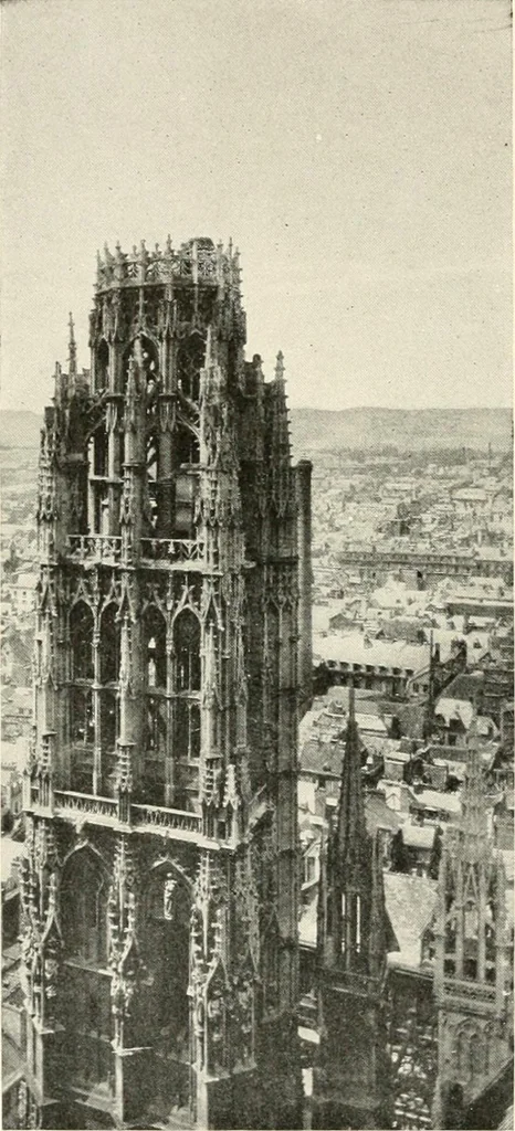 An illustration from Cathedrals and cloisters of the Isle de France : including Bourges, Troyes, Reims and Rouen, 1910, leaf 51