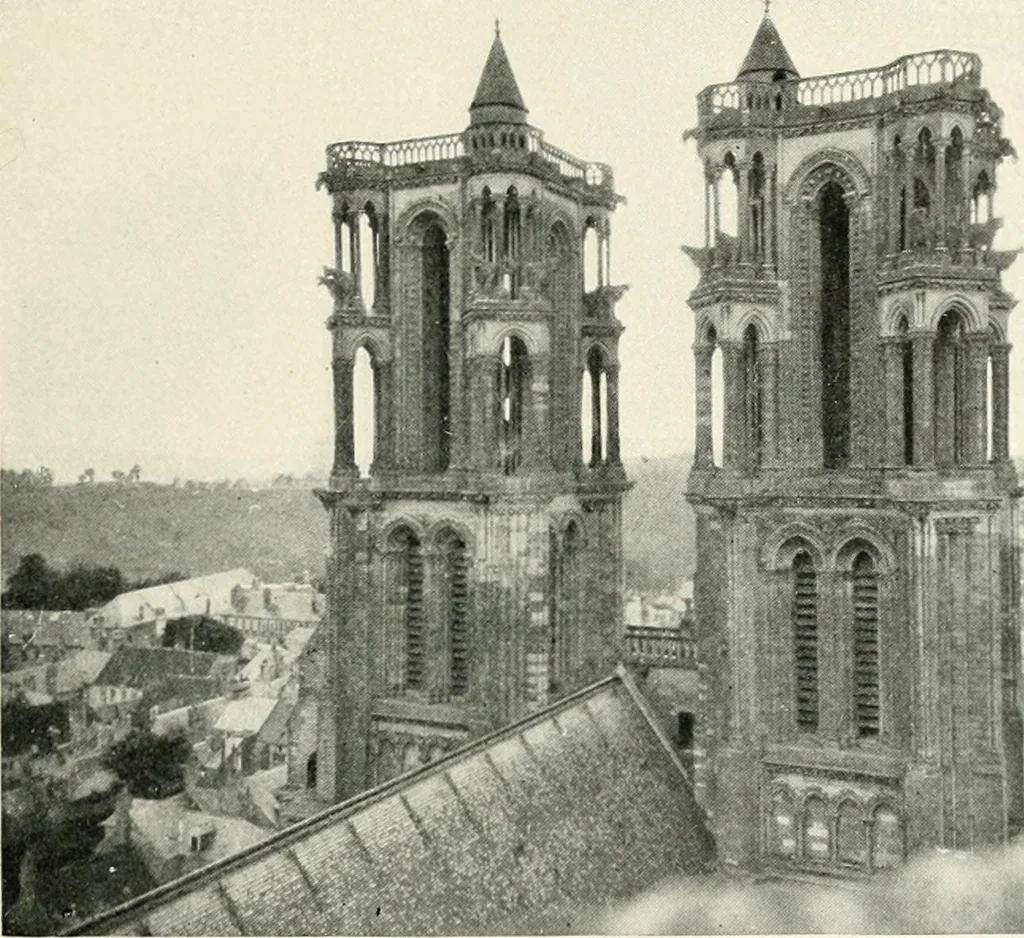 An illustration from Cathedrals and cloisters of the Isle de France : including Bourges, Troyes, Reims and Rouen, 1910, leaf 62