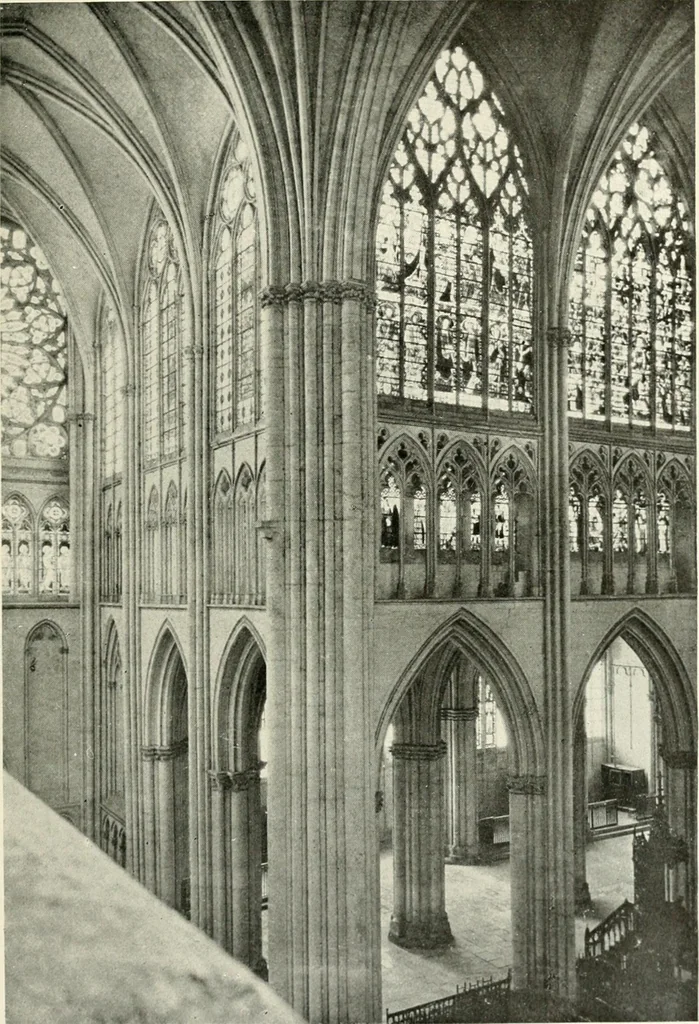 An illustration from Cathedrals and cloisters of the Isle de France : including Bourges, Troyes, Reims and Rouen, 1910, leaf 64
