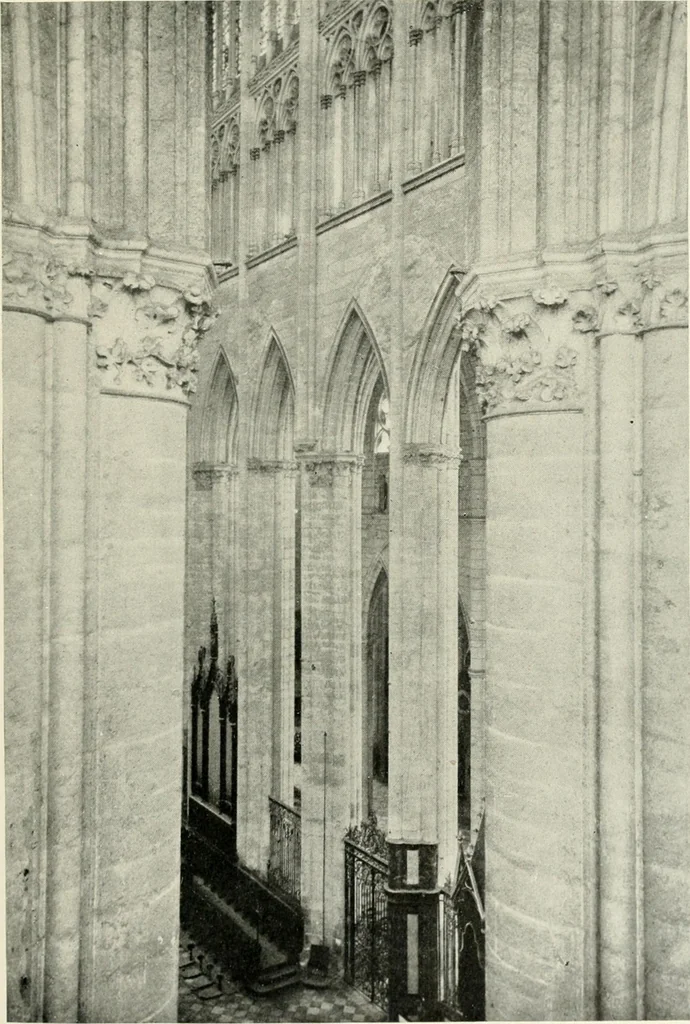An illustration from Cathedrals and cloisters of the Isle de France : including Bourges, Troyes, Reims and Rouen, 1910, leaf 80