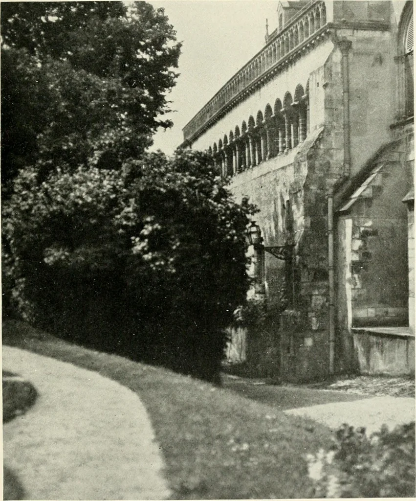 An illustration from Cathedrals and cloisters of the Isle de France : including Bourges, Troyes, Reims and Rouen, 1910, leaf 88