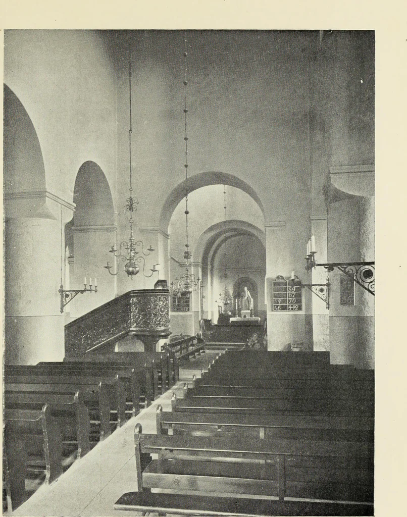 An illustration from The cathedrals and churches of Norway, Sweden and Denmark, 1908, leaf 92