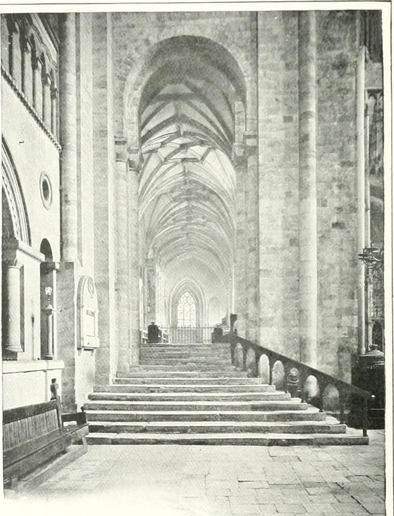 An illustration from The Cathedrals of England and Wales : their history, architecture, and associations ; with a series of Rembrandt plates and many illustrations in the text, 1906, leaf 109