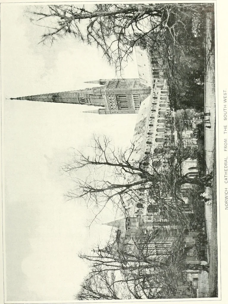 An illustration from The Cathedrals of England and Wales : their history, architecture, and associations ; with a series of Rembrandt plates and many illustrations in the text, 1906, leaf 124