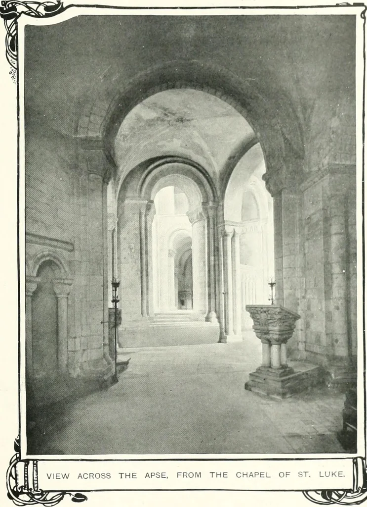 An illustration from The Cathedrals of England and Wales : their history, architecture, and associations ; with a series of Rembrandt plates and many illustrations in the text, 1906, leaf 132