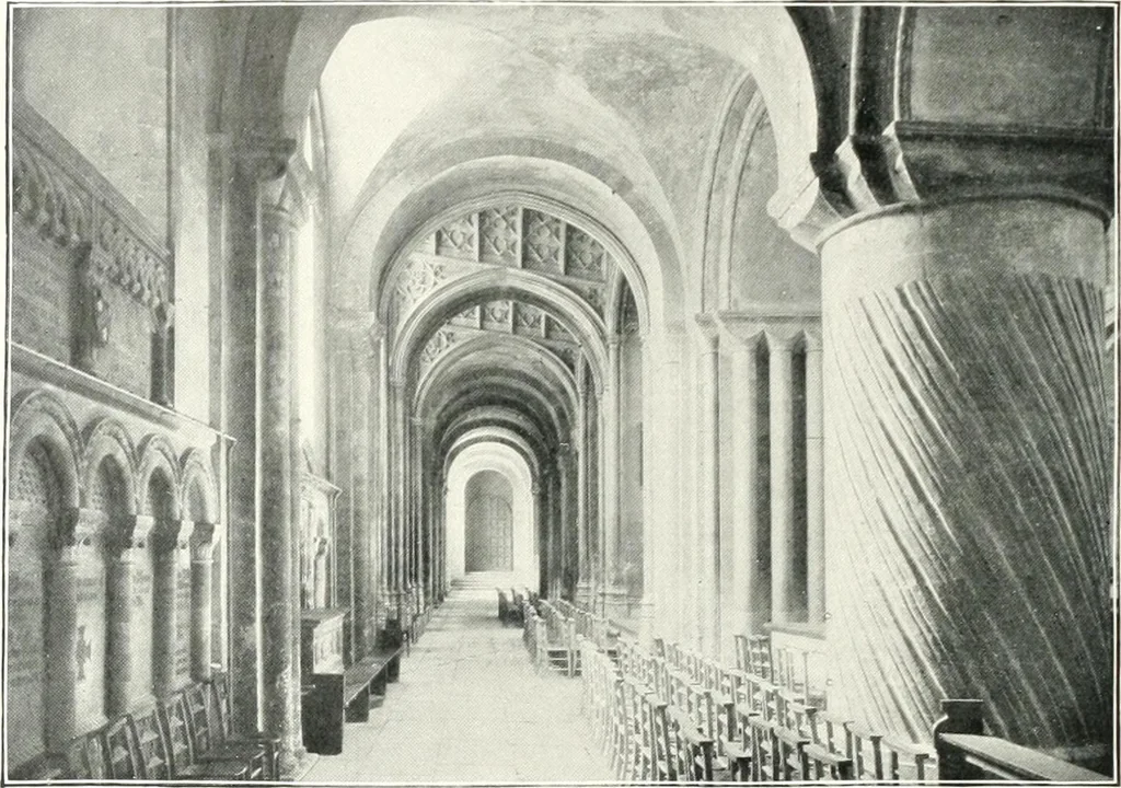 An illustration from The Cathedrals of England and Wales : their history, architecture, and associations ; with a series of Rembrandt plates and many illustrations in the text, 1906, leaf 133
