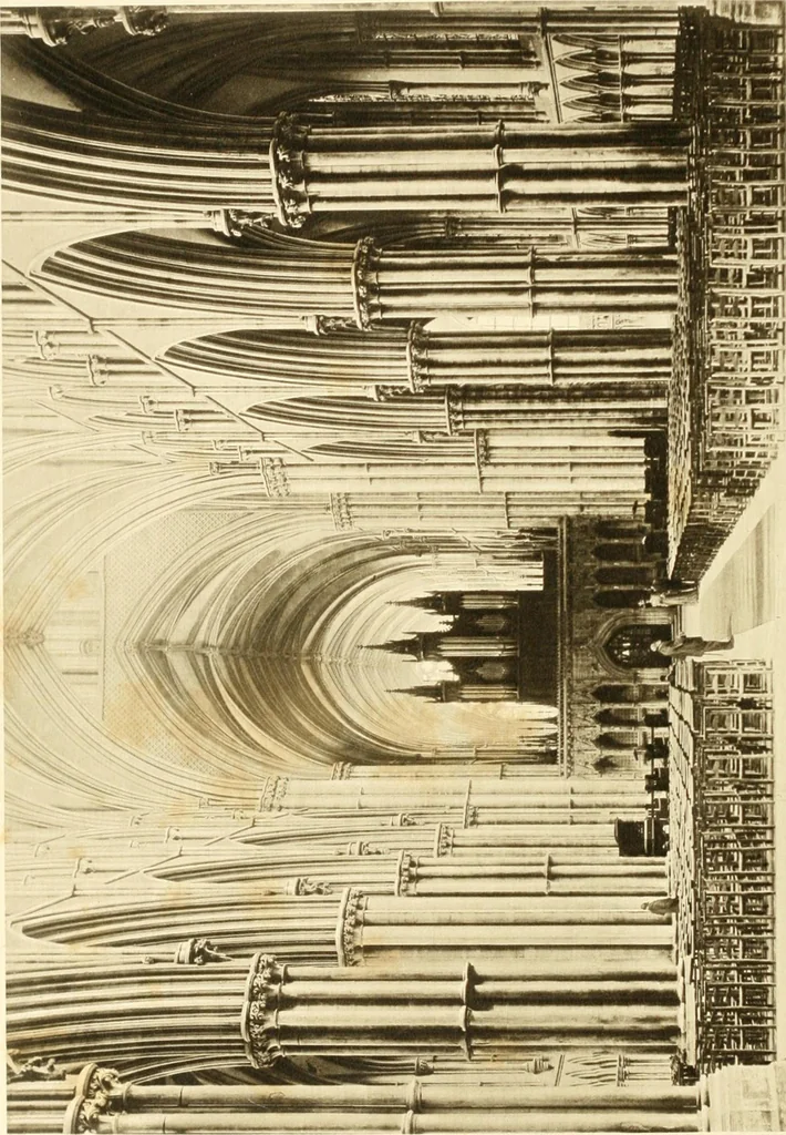 An illustration from The Cathedrals of England and Wales : their history, architecture, and associations ; with a series of Rembrandt plates and many illustrations in the text, 1906, leaf 141