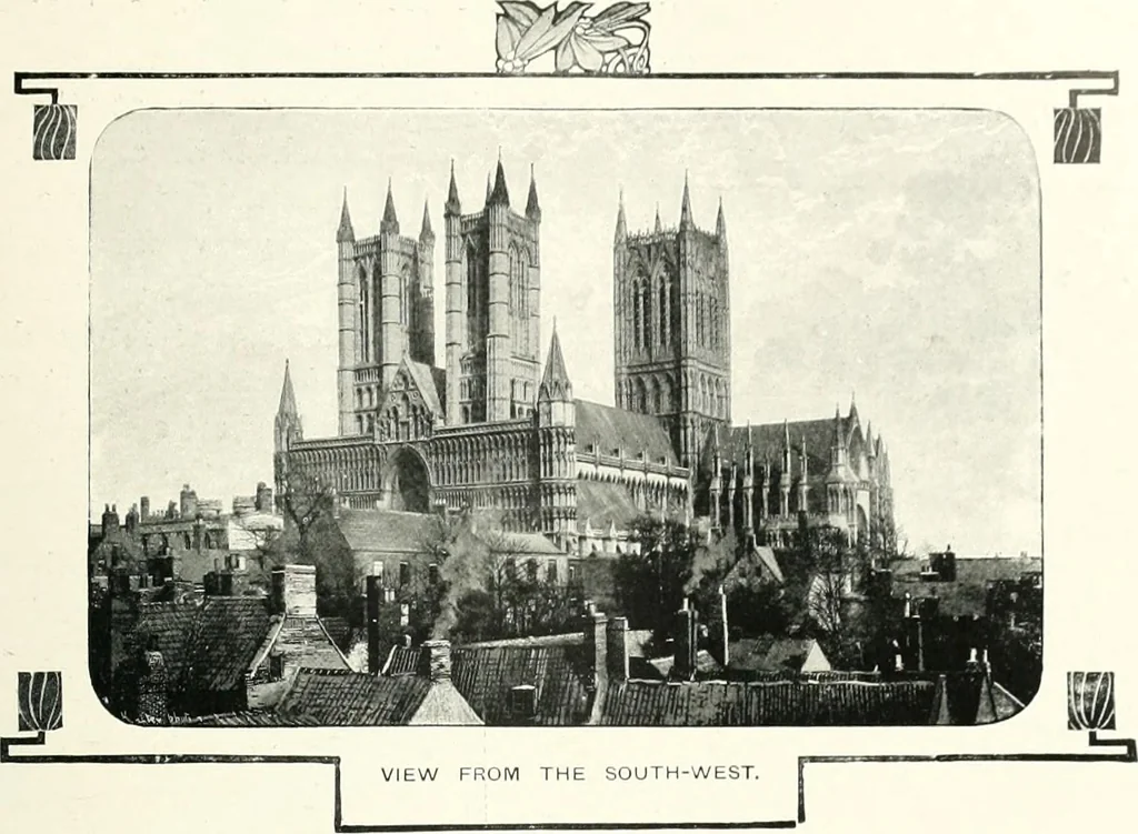 An illustration from The Cathedrals of England and Wales : their history, architecture, and associations ; with a series of Rembrandt plates and many illustrations in the text, 1906, leaf 142