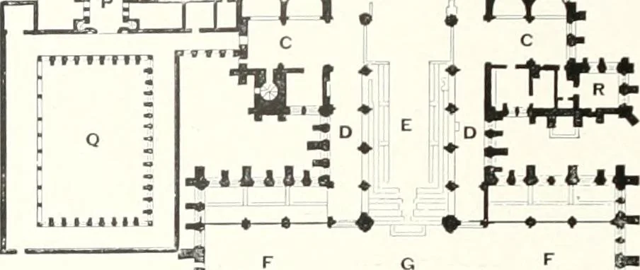 An illustration from The Cathedrals of England and Wales : their history, architecture, and associations ; with a series of Rembrandt plates and many illustrations in the text, 1906, leaf 143