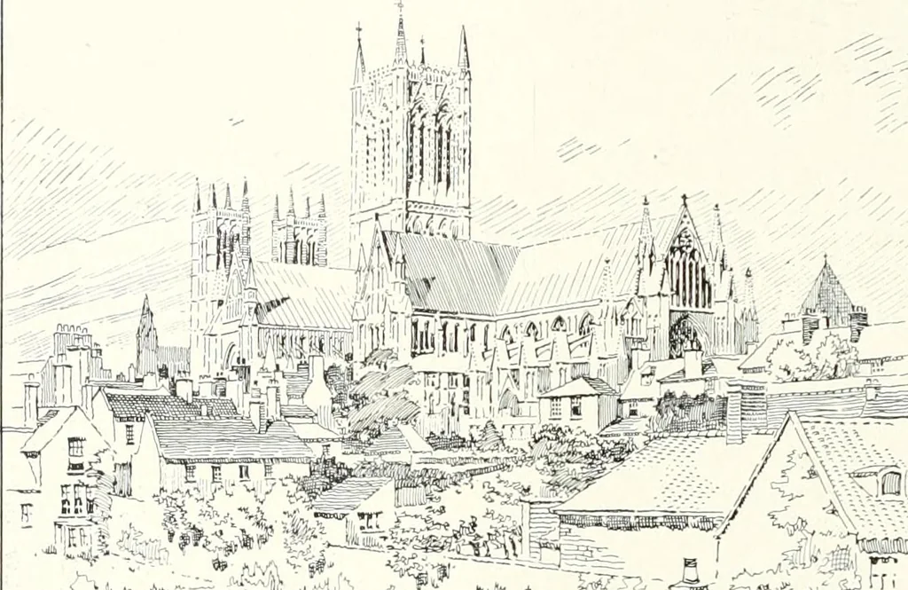 An illustration from The Cathedrals of England and Wales : their history, architecture, and associations ; with a series of Rembrandt plates and many illustrations in the text, 1906, leaf 147