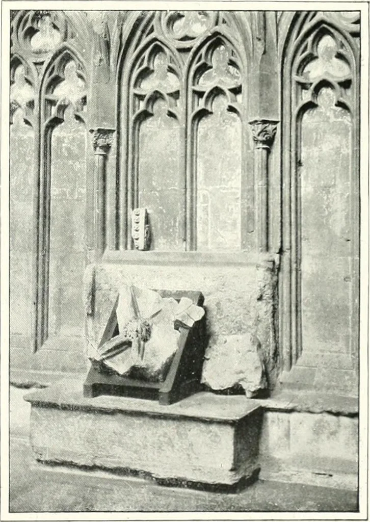 An illustration from The Cathedrals of England and Wales : their history, architecture, and associations ; with a series of Rembrandt plates and many illustrations in the text, 1906, leaf 148