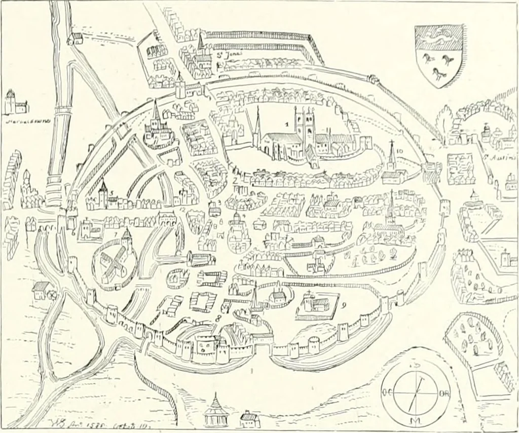 An illustration from The Cathedrals of England and Wales : their history, architecture, and associations ; with a series of Rembrandt plates and many illustrations in the text, 1906, leaf 16