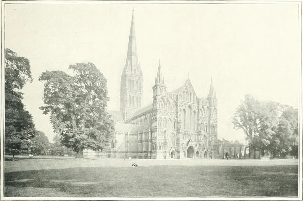 An illustration from The Cathedrals of England and Wales : their history, architecture, and associations ; with a series of Rembrandt plates and many illustrations in the text, 1906, leaf 164