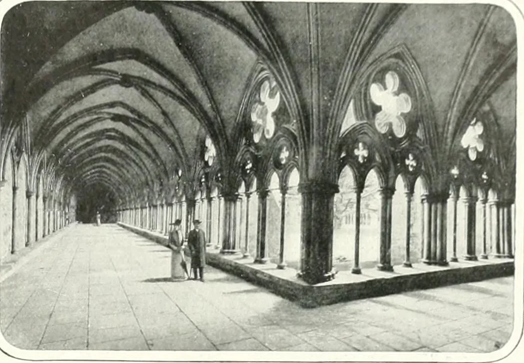 An illustration from The Cathedrals of England and Wales : their history, architecture, and associations ; with a series of Rembrandt plates and many illustrations in the text, 1906, leaf 178