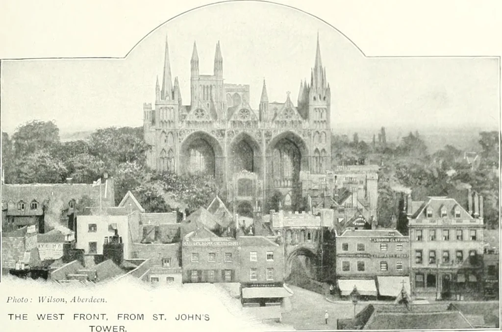 An illustration from The Cathedrals of England and Wales : their history, architecture, and associations ; with a series of Rembrandt plates and many illustrations in the text, 1906, leaf 180