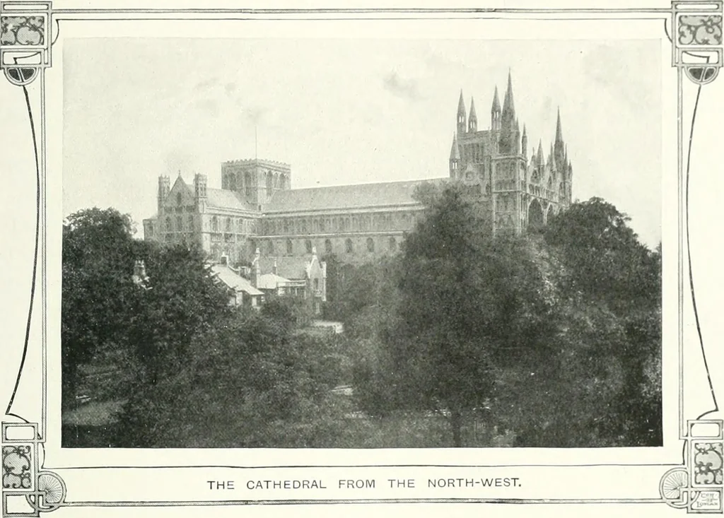 An illustration from The Cathedrals of England and Wales : their history, architecture, and associations ; with a series of Rembrandt plates and many illustrations in the text, 1906, leaf 184