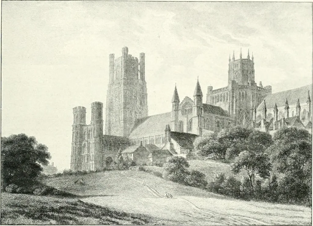 An illustration from The Cathedrals of England and Wales : their history, architecture, and associations ; with a series of Rembrandt plates and many illustrations in the text, 1906, leaf 200