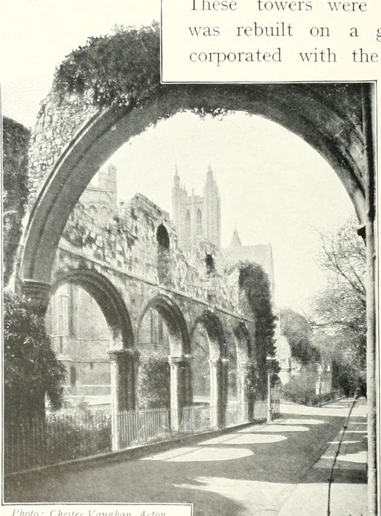 An illustration from The Cathedrals of England and Wales : their history, architecture, and associations ; with a series of Rembrandt plates and many illustrations in the text, 1906, leaf 21
