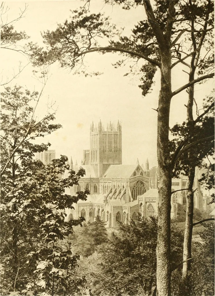An illustration from The Cathedrals of England and Wales : their history, architecture, and associations ; with a series of Rembrandt plates and many illustrations in the text, 1906, leaf 215