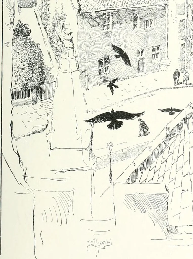 An illustration from The Cathedrals of England and Wales : their history, architecture, and associations ; with a series of Rembrandt plates and many illustrations in the text, 1906, leaf 224