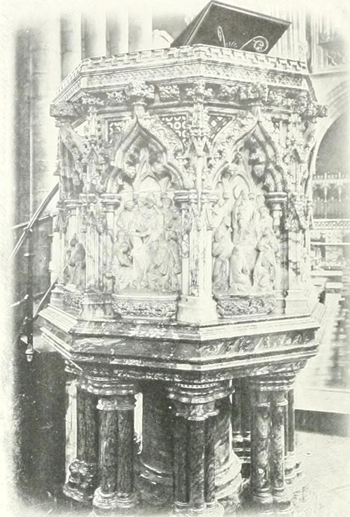 An illustration from The Cathedrals of England and Wales : their history, architecture, and associations ; with a series of Rembrandt plates and many illustrations in the text, 1906, leaf 239