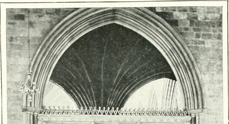 An illustration from The Cathedrals of England and Wales : their history, architecture, and associations ; with a series of Rembrandt plates and many illustrations in the text, 1906, leaf 240