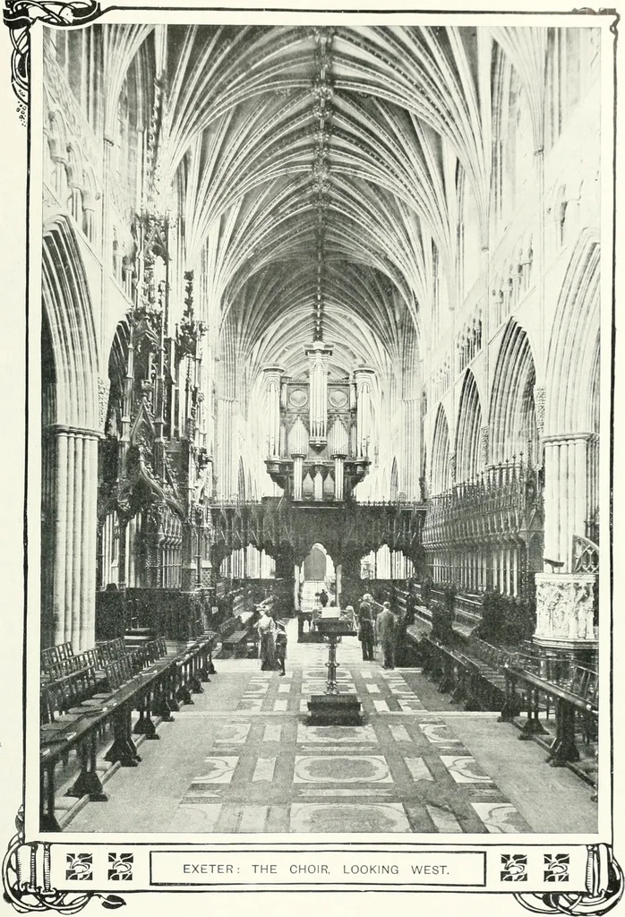 An illustration from The Cathedrals of England and Wales : their history, architecture, and associations ; with a series of Rembrandt plates and many illustrations in the text, 1906, leaf 244